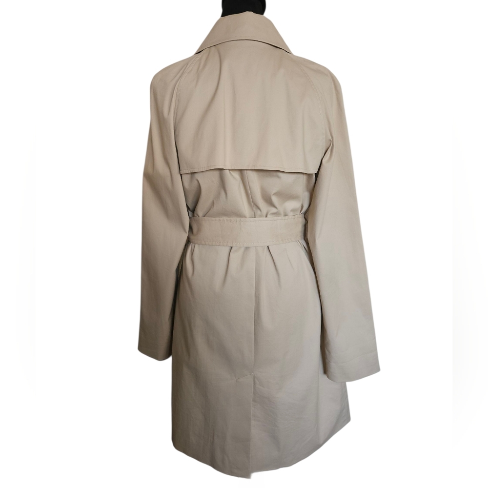 Quince Beige Double-Breasted Trench Coat, Size Medium - Picture 2 of 7